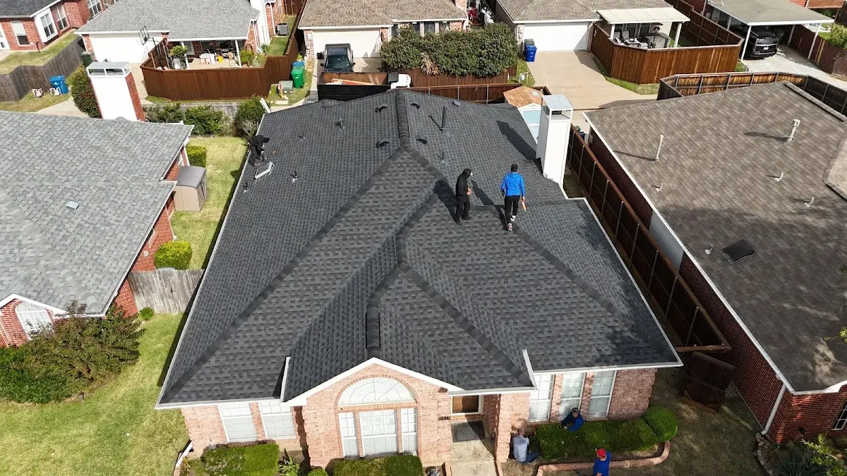 Slate & Tile Roof Repair work in progress on a El Centro property